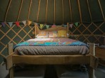 Bed in yurt